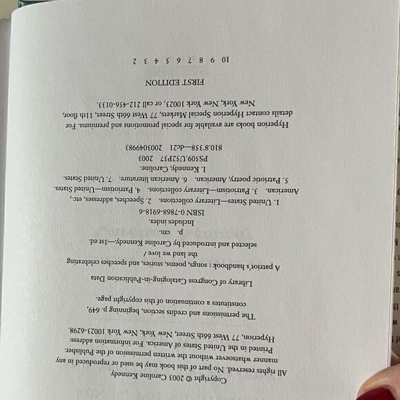 A PATRIOT'S HANDBOOK Songs, Poems, and Spreeches Gelebrating the Land Wo Love - Picture 4 of 16